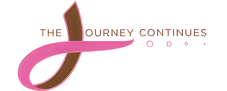 Pink and brown logo design with text
