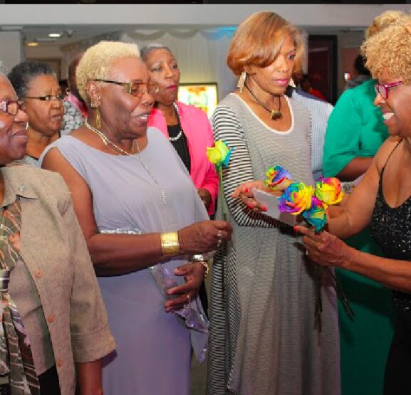 Group of women enjoying festive occasion